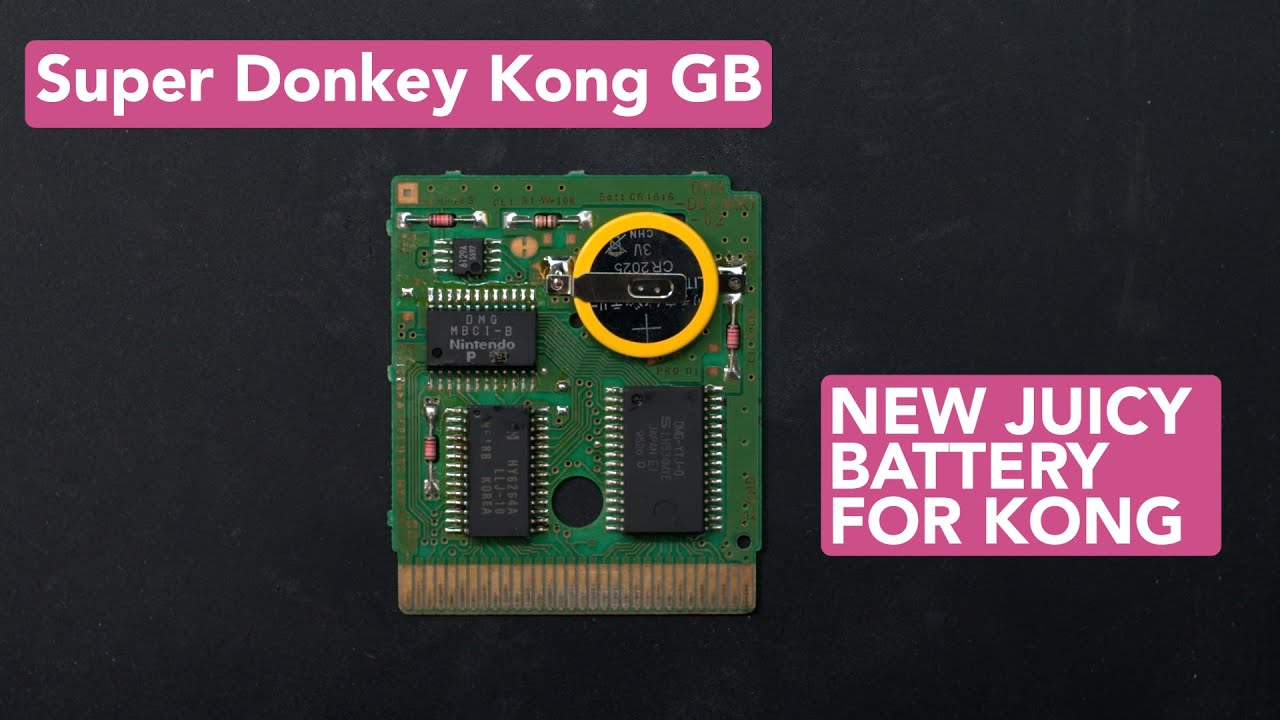 Super Donkey Kong GB Restoration | Save Battery Gameboy Cart Replacement
