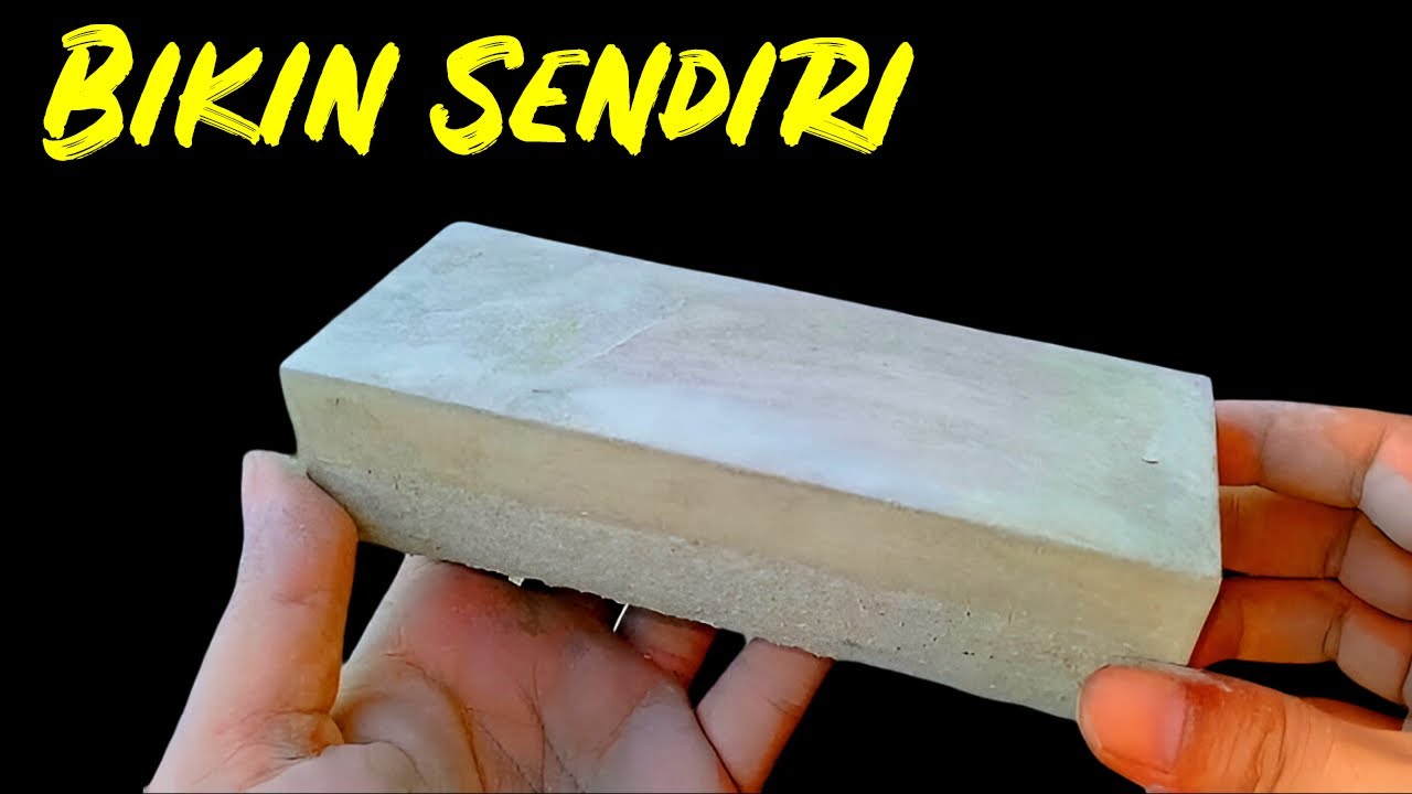 CARA MEMBUAT BATU ASAH DARI SEMEN DAN PASIR | IDE KREATIF | TUTORIAL DIY