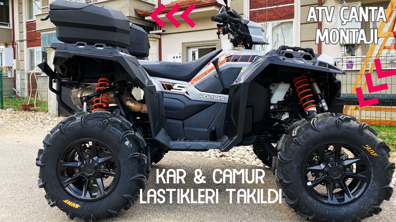 POLARIS ATV LASTIK VE ATV ÇANTASI TAKTIK! Atv Yükseltildi!