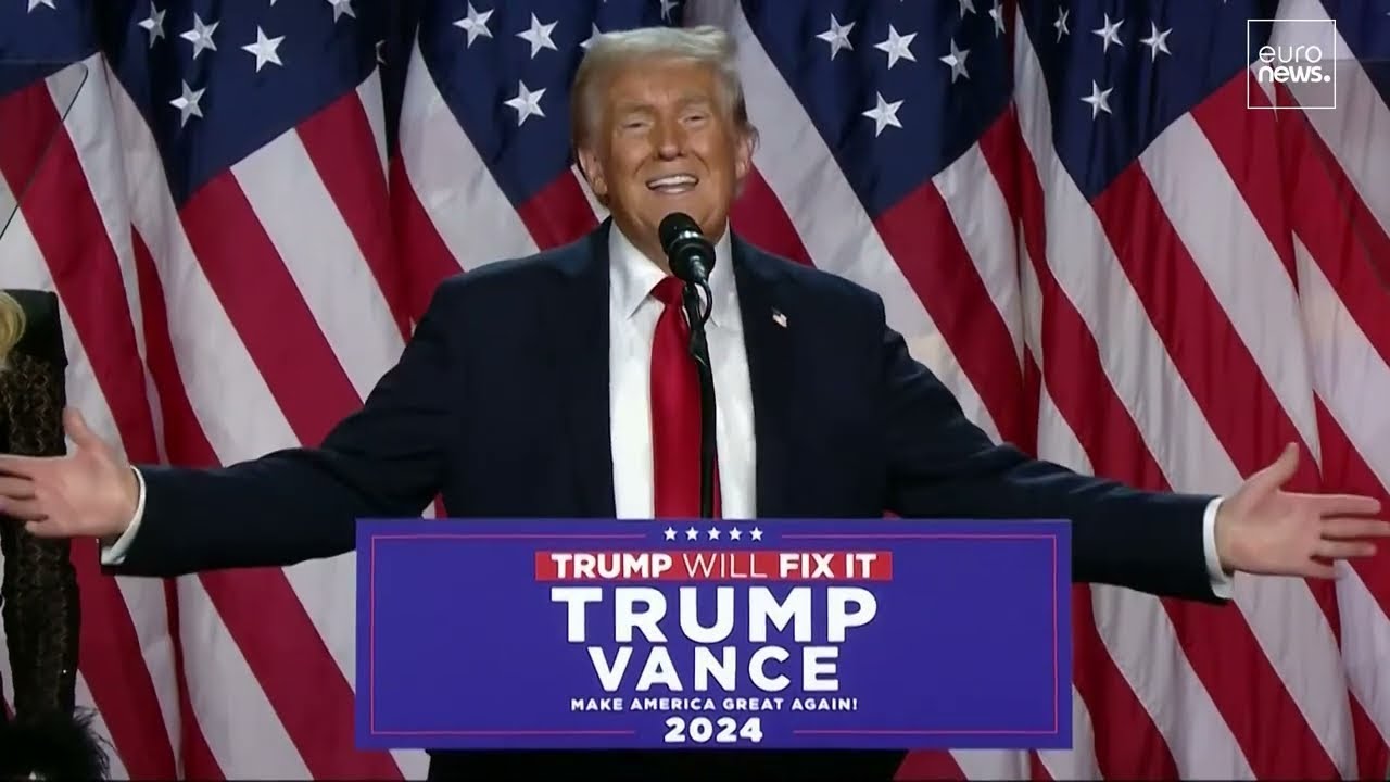 🔴 Donald Trump proclama en su discurso la victoria en las elecciones presidenciales de EEUU 2024