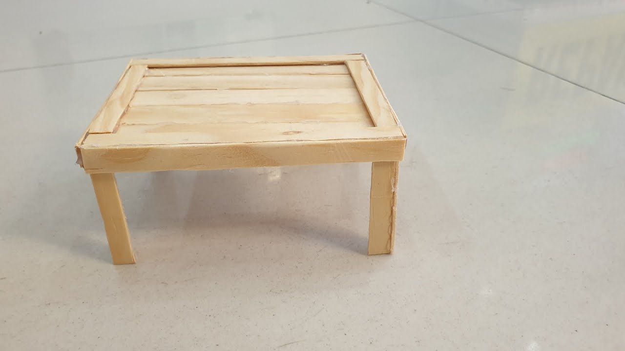 Instructions for creating a mini table