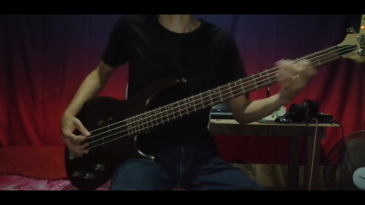 Deep purple-smoke on the water (bass cover)