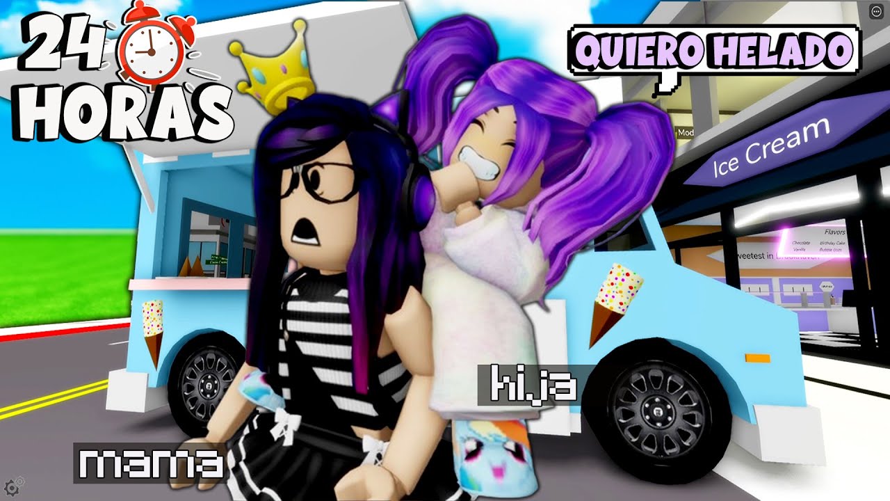 24 Horas Siendo Mama De Una Niña | Kori Roblox