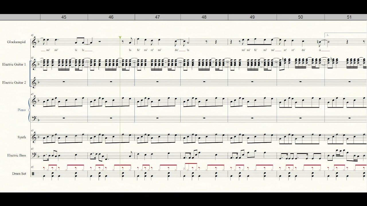 Bailando solo - partitura