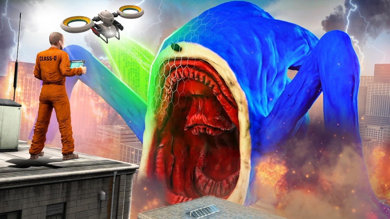 DESCUBRIMOS a SHIN SONIC TAPES (Devora Océanos) con UN DRON que lo CAPTURÓ | GARRY'S MOD