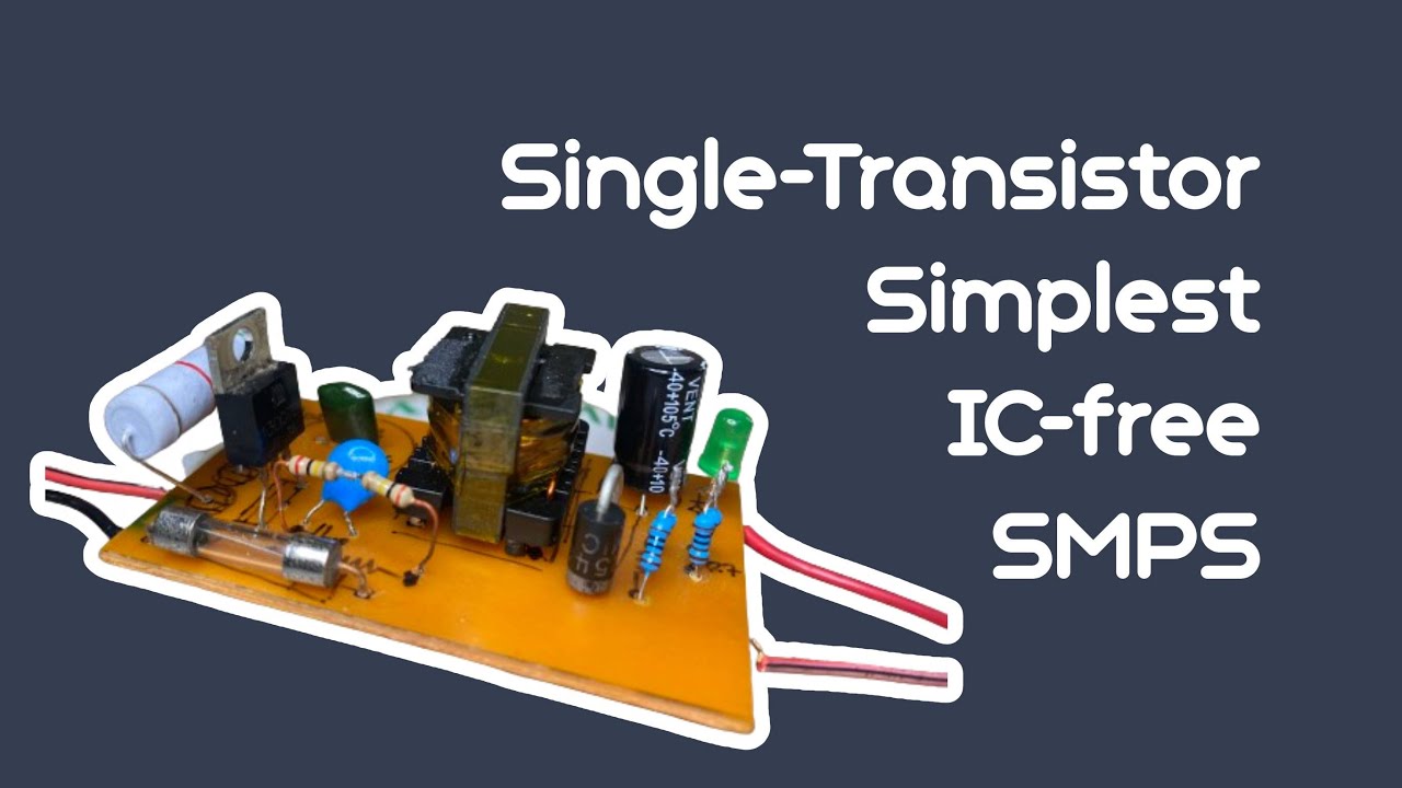 Single-Transistor Simplest IC-free Flyback SMPS