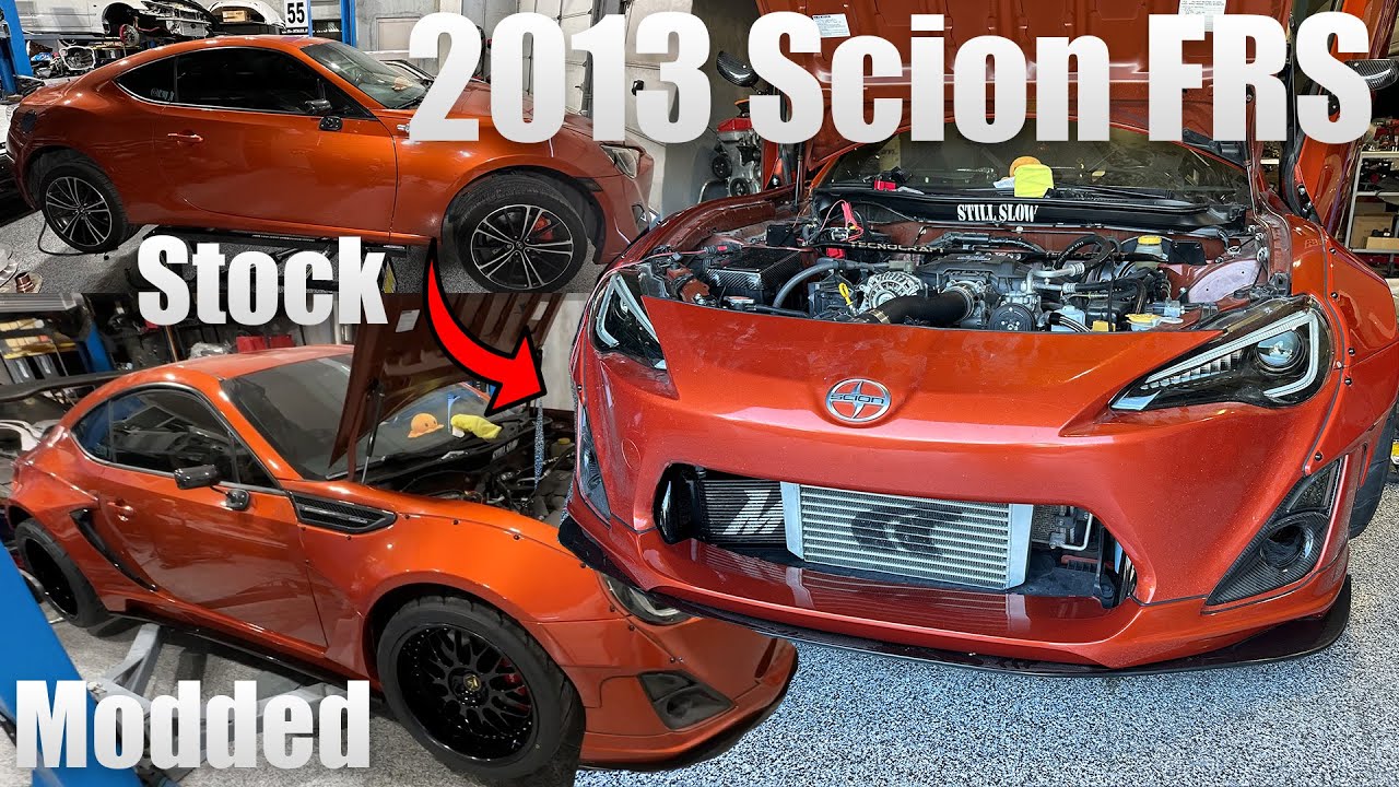 Modding Danny's 2013 Scion FRS, stock to Widebody, Bagged and Boosted!