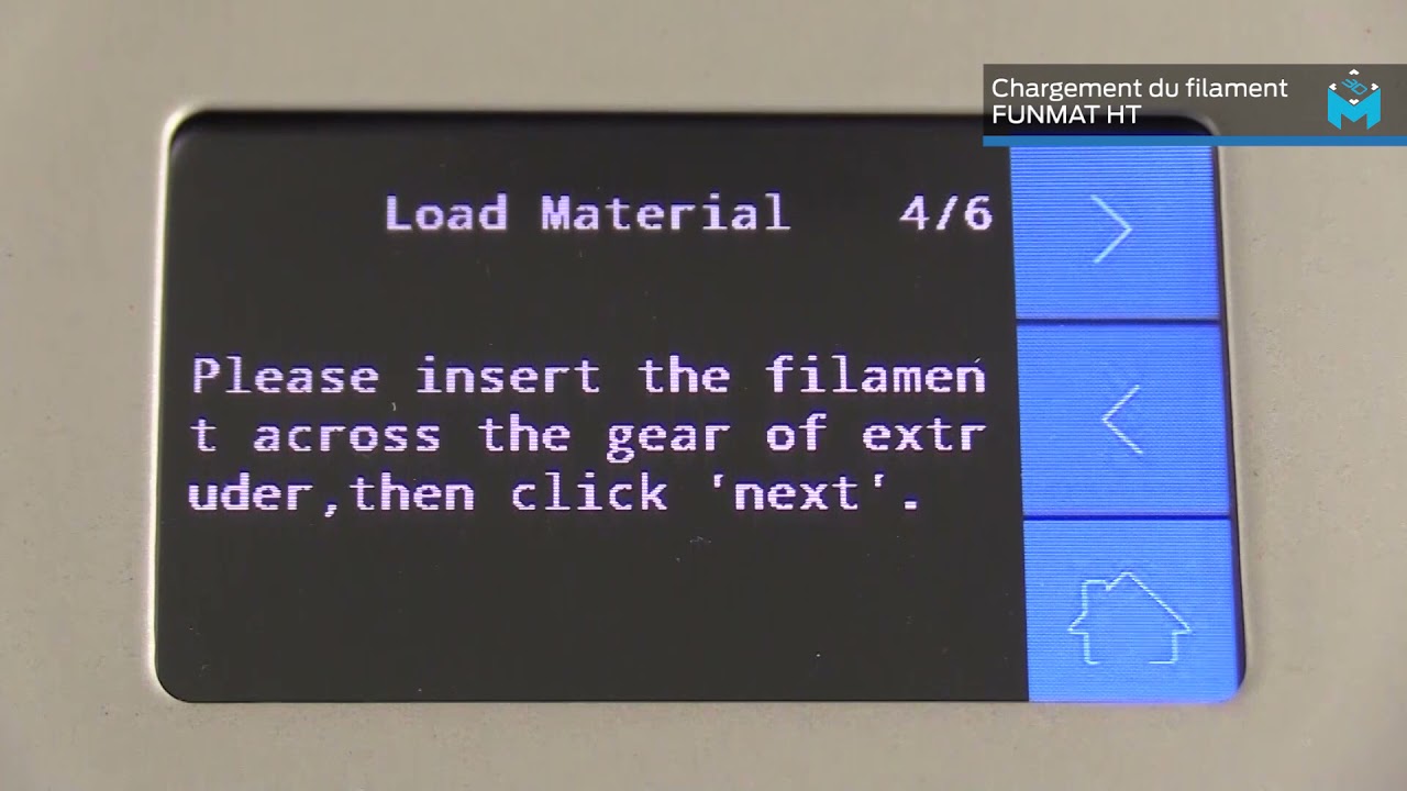 Imprimante 3D Intamsys FUNMAT HT : Comment charger et d&eacute;charger du filament ?