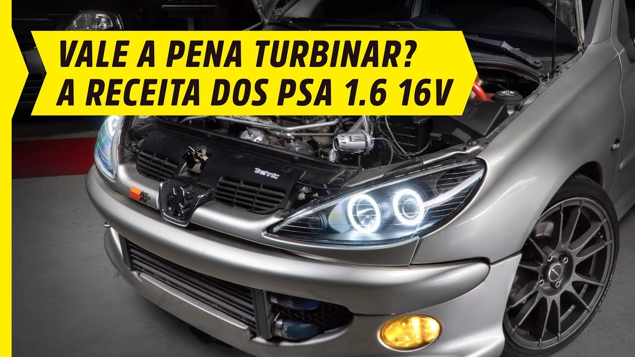 206 TURBO? GUIA COMPLETO PARA MONTAR O KIT TURBO NO 1.6 PSA DE +200 CAVALOS! by OFICINA TECHNIC