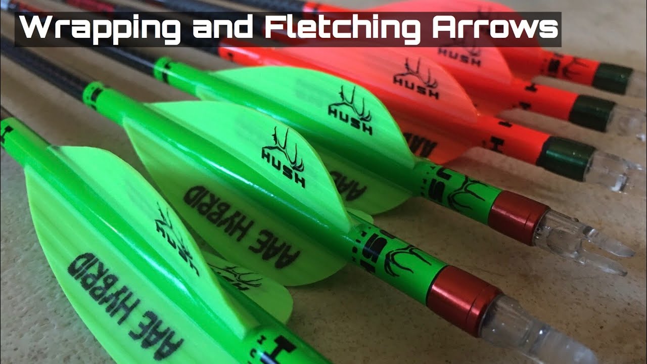 Cutting and Fletching Hunting Arrows - HUSH vanes