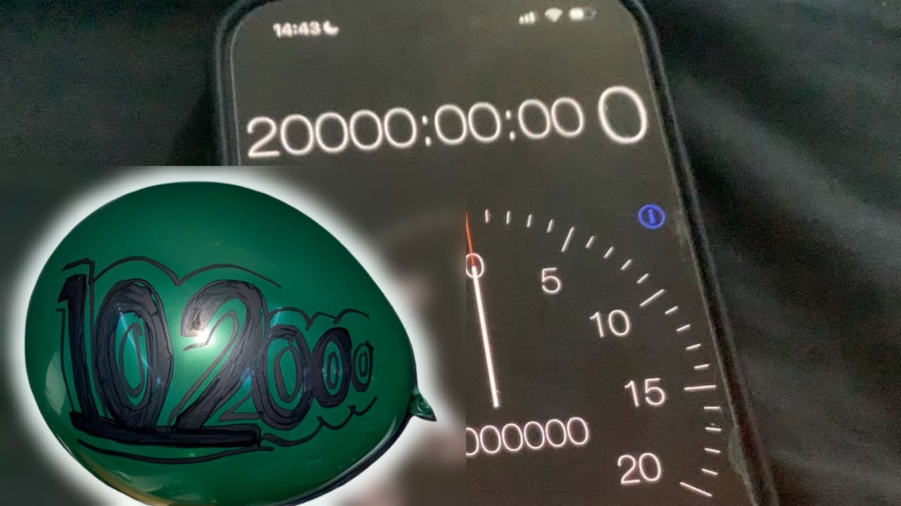 Balloon episode 🎈102000 - stopwatches hit 20000 hours!