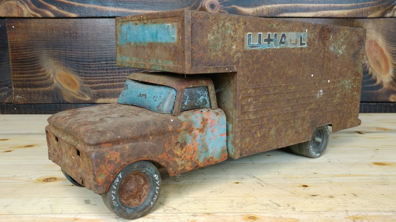 Nylint Uhaul Box Truck Restoration restore antique vintage rusty JoeDIY makeover