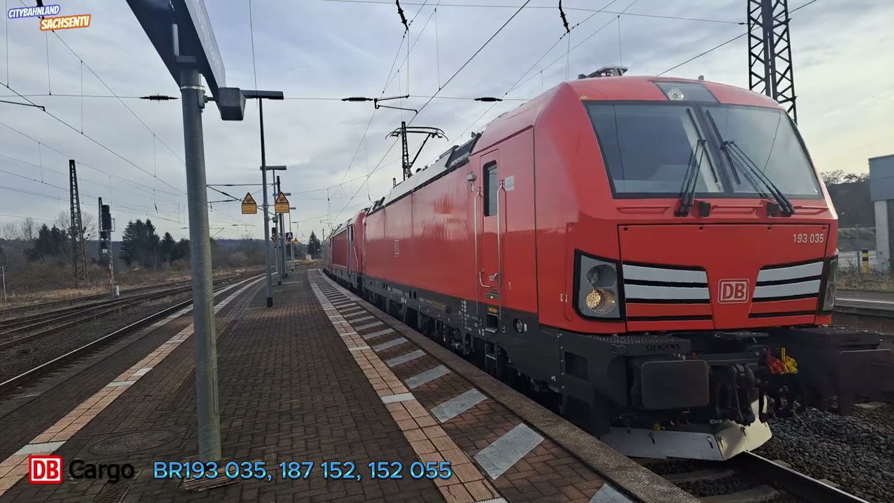 Zugverkehr in Naumburg Saale Hbf am 30.01.2024