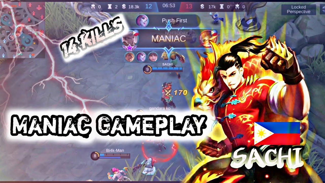 Insane Chou Gameplay | Dragon Boy Bug Damage | Maniac Gameplay