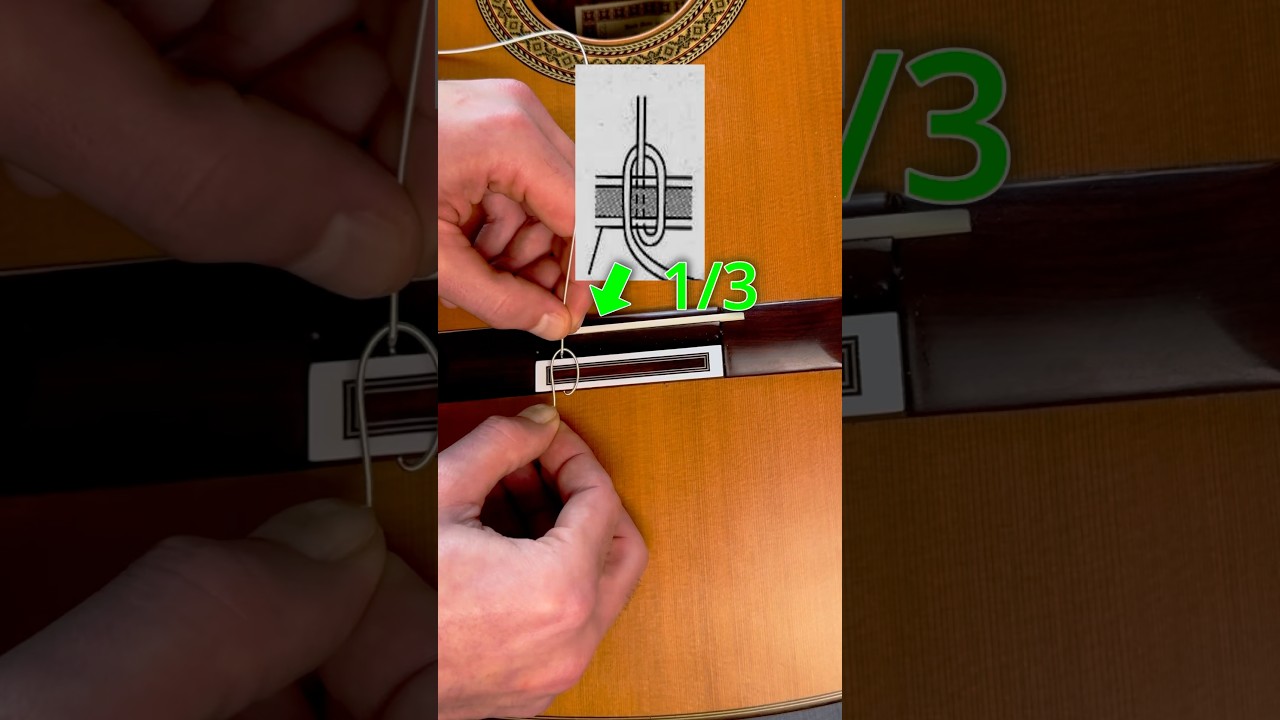 How to change classical guitar strings easily