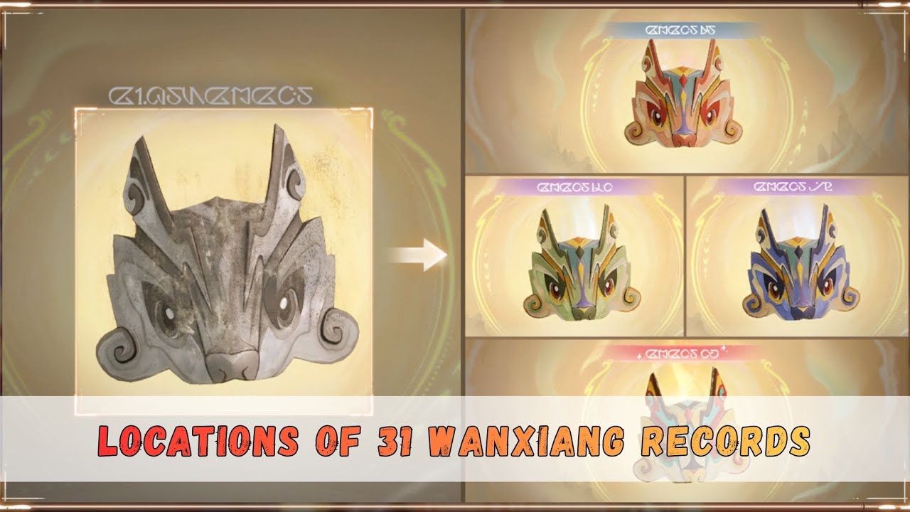 Infinity Nikki 2.2 - Locations of 31 Wanxiang Records