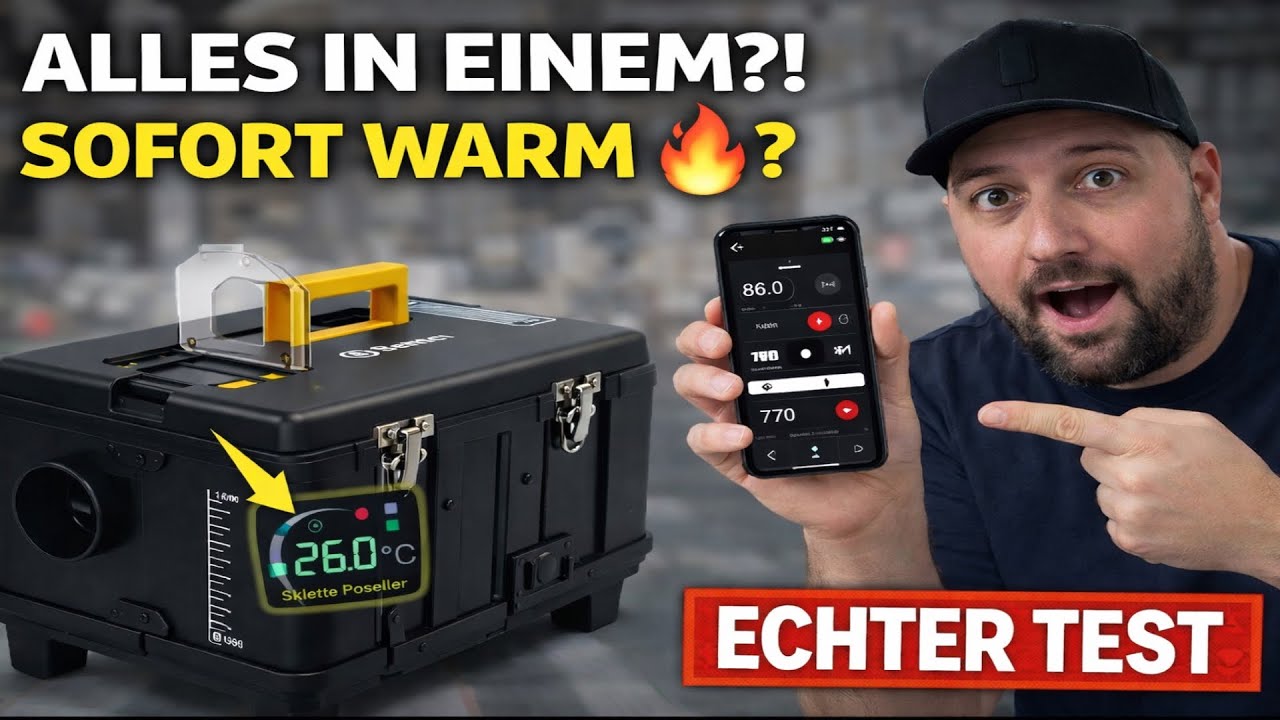 Sunster 8kW Dieselheizung im Test – 12V/24V & 230V | App-Steuerung & Verbrauch 
