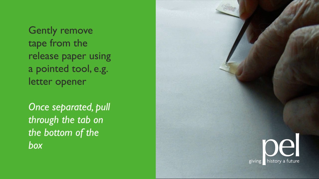 How to separate document repair tape from release paper