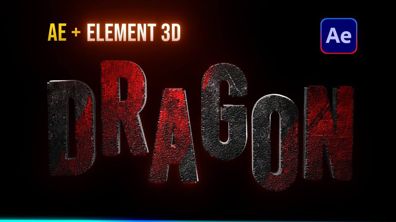 How to Create Cinematic 3D Movie Titles in After Effects (Element 3D Tutorial)