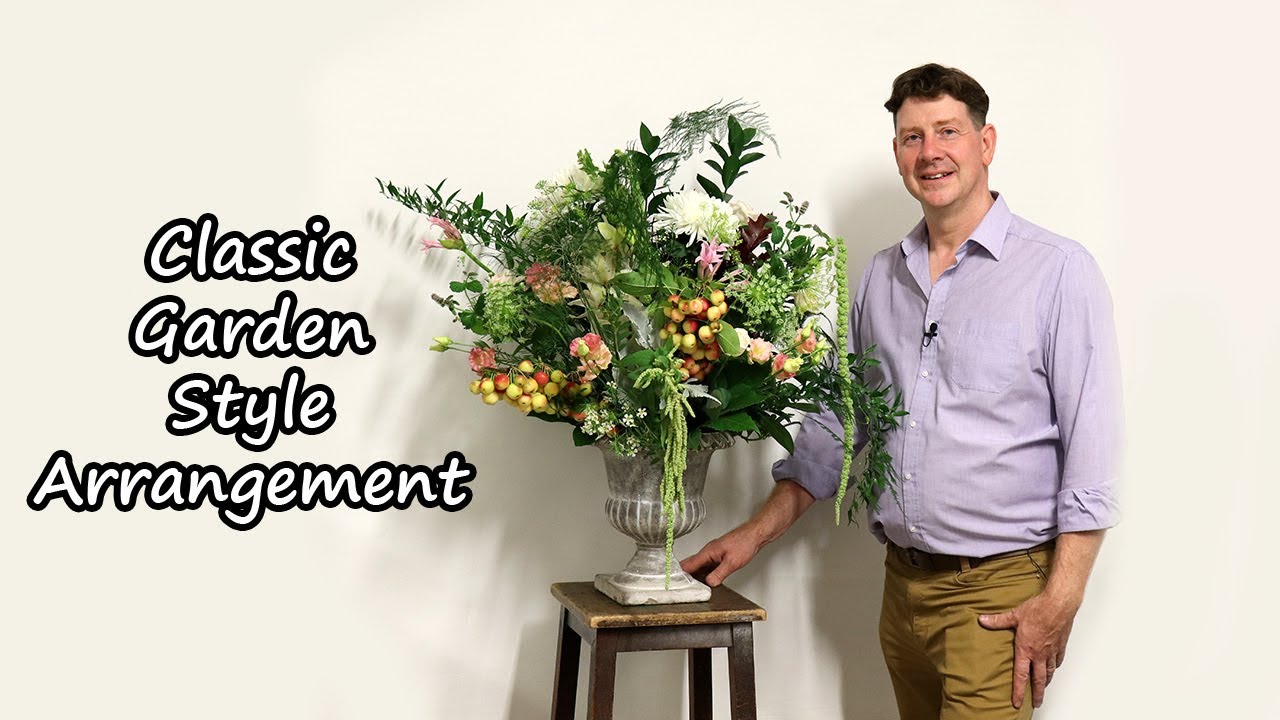 How To Make A Garden Style Urn Arrangement Using Floral Pillow