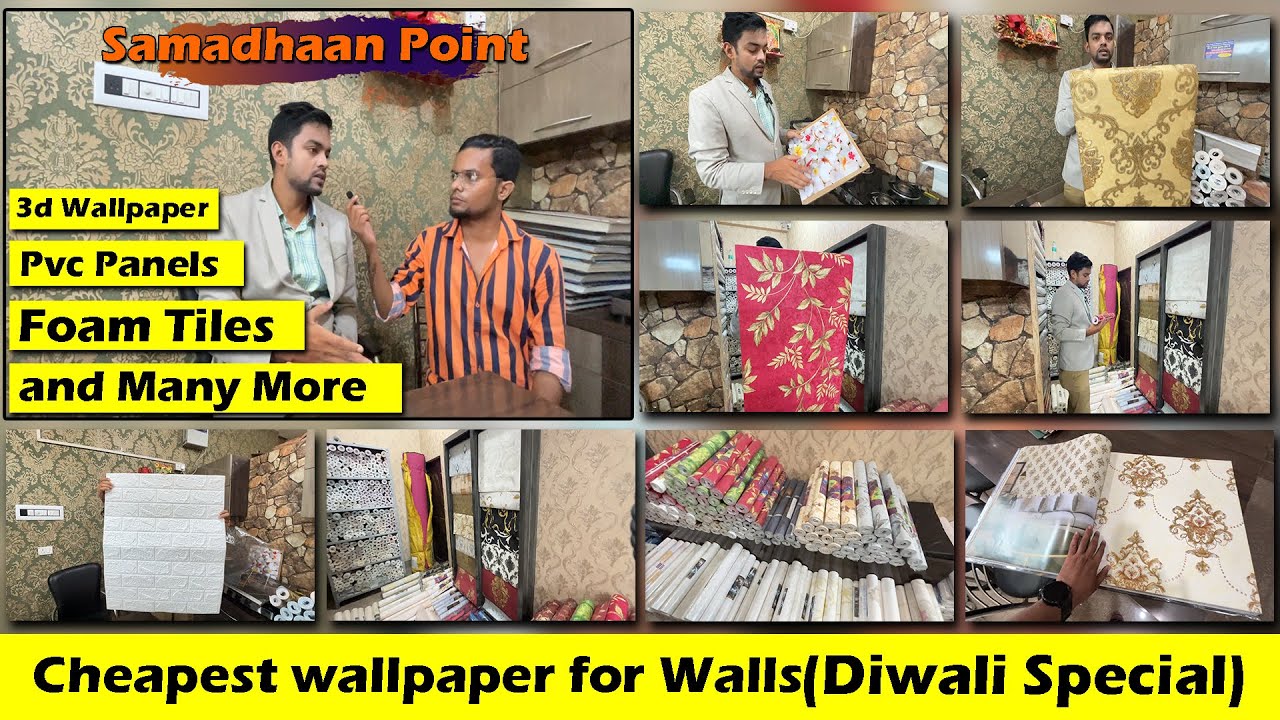Cheapest Wallpaper Shop in Patna - Wholesale/Retail | 3d Wallpaper in Patna - Diwali Special Vlog