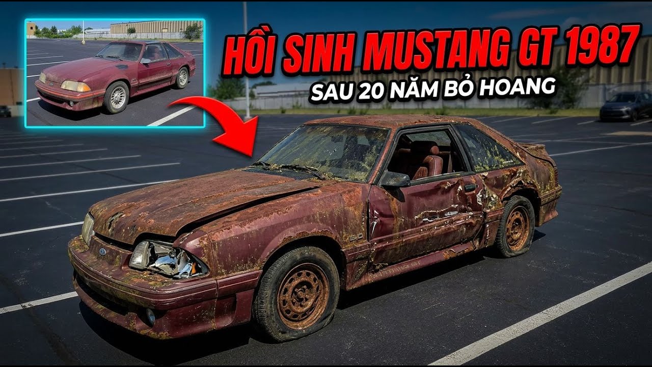 Ford Mustang GT 1987  Khởi động lại sau 20 năm bỏ hoang.
