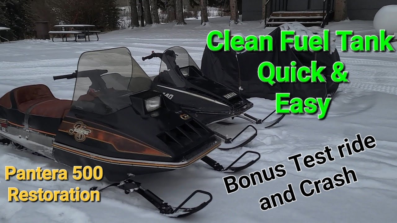 КАК ПОЧИСТИТЬ ТОПЛИВНЫЙ БАК БЕЗ ЕГО СНЯТИЯ (реставрация Arctic Cat Pantera 500 1980 года)