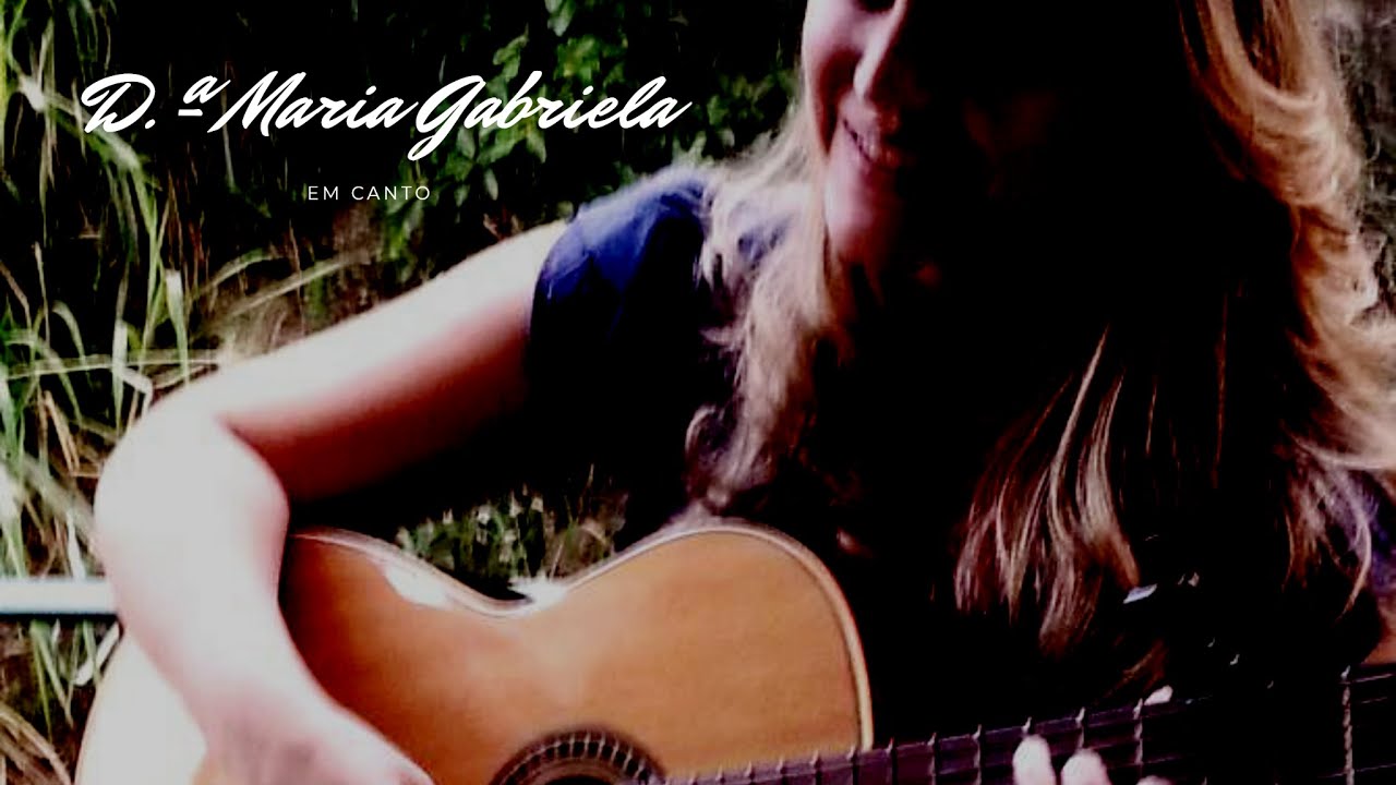 D.ª Maria Gabriela de Orleans e Bragança em canto.