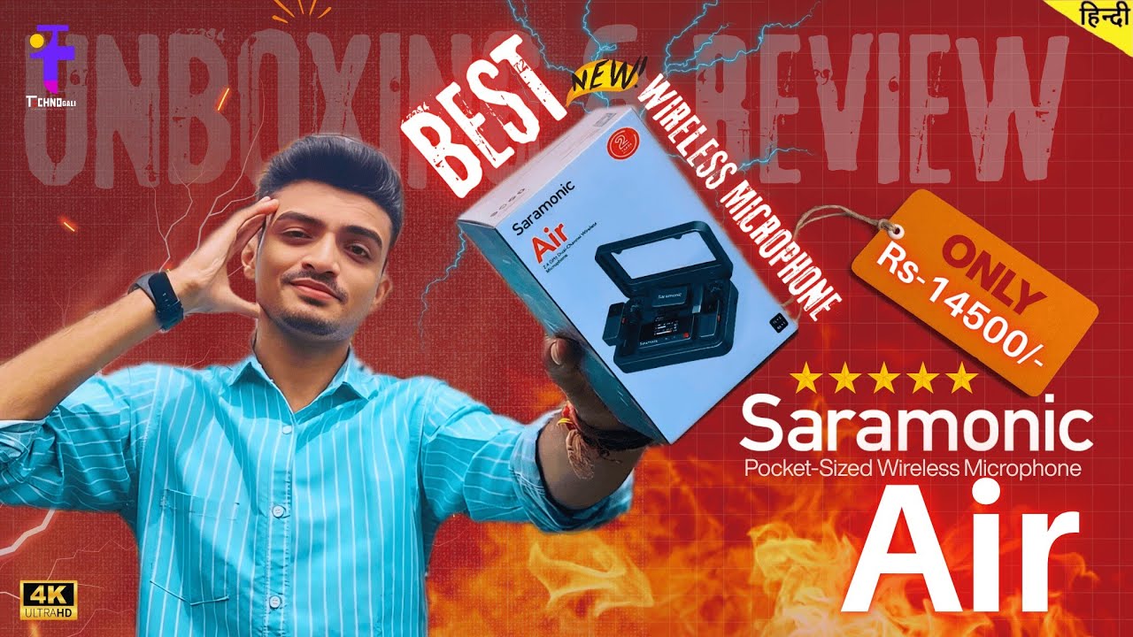 Saramonic Air ! Wireless Microphone Review 🎤 | Best Cheap Mic for Content Creators in India