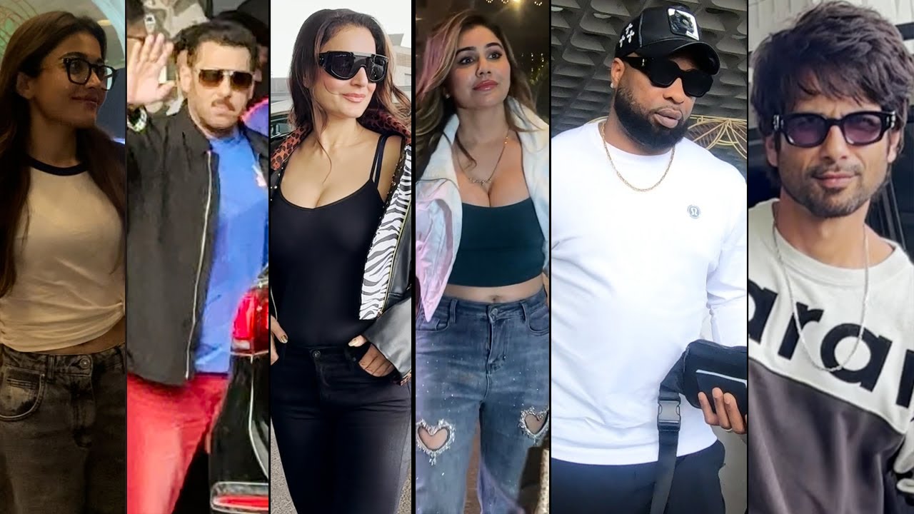 Rashmika Mandanna, Salman Khan, Ameesha Patel, Kangna Sharma,Shahid Kapoor,Kieron Pollard At Airport