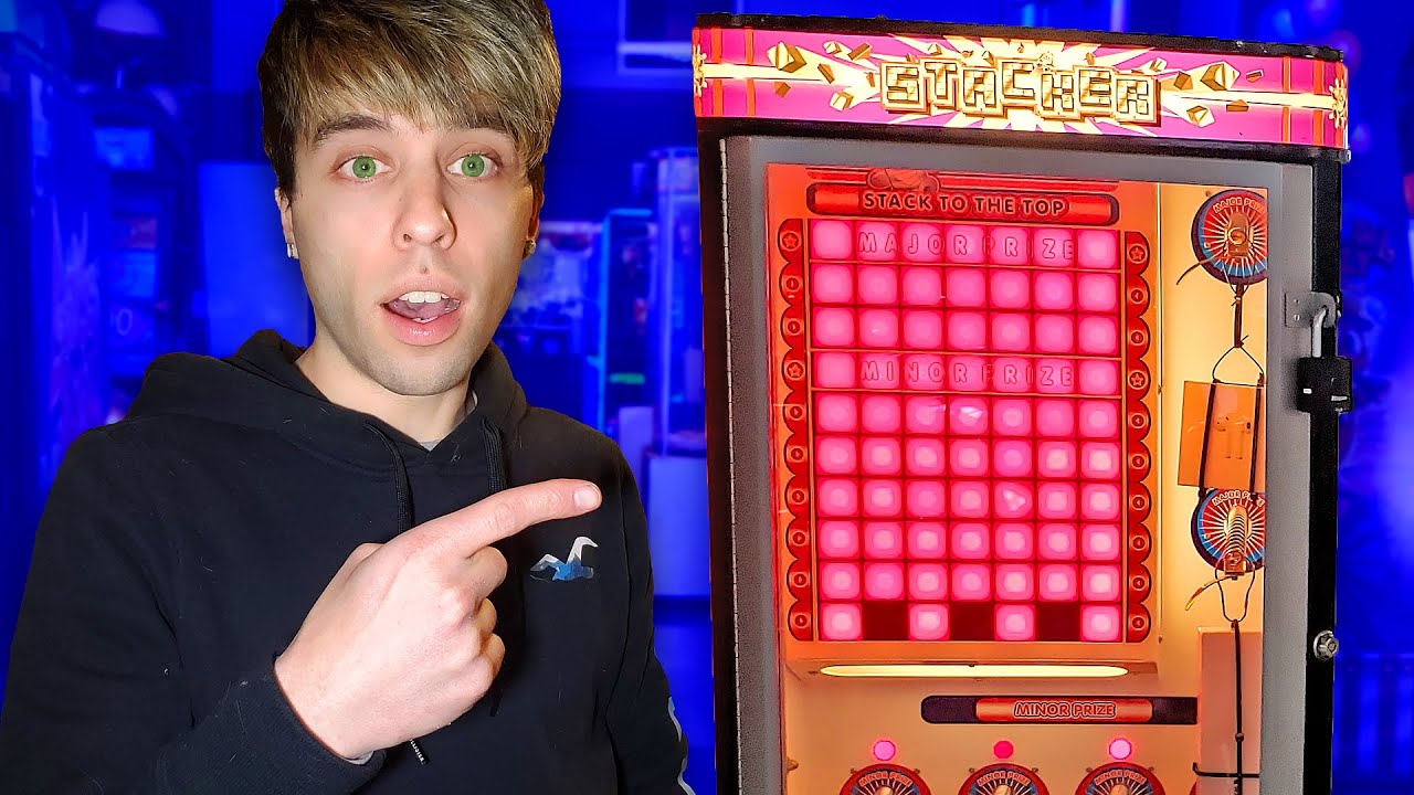 I BOUGHT A STACKER ARCADE GAME!! (I WON FIRST TRY LOL)