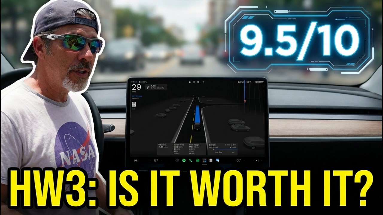 FSD V14 Lite на Tesla Model 3 Performance 2020 года