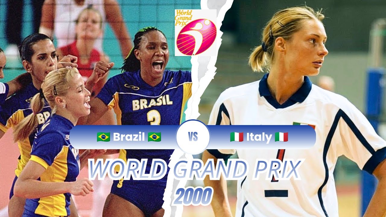 2000 🇧🇷 Brazil vs Italy 🇮🇹 🏐 Women Volleyball 🏐 FIVB World Grand Prix