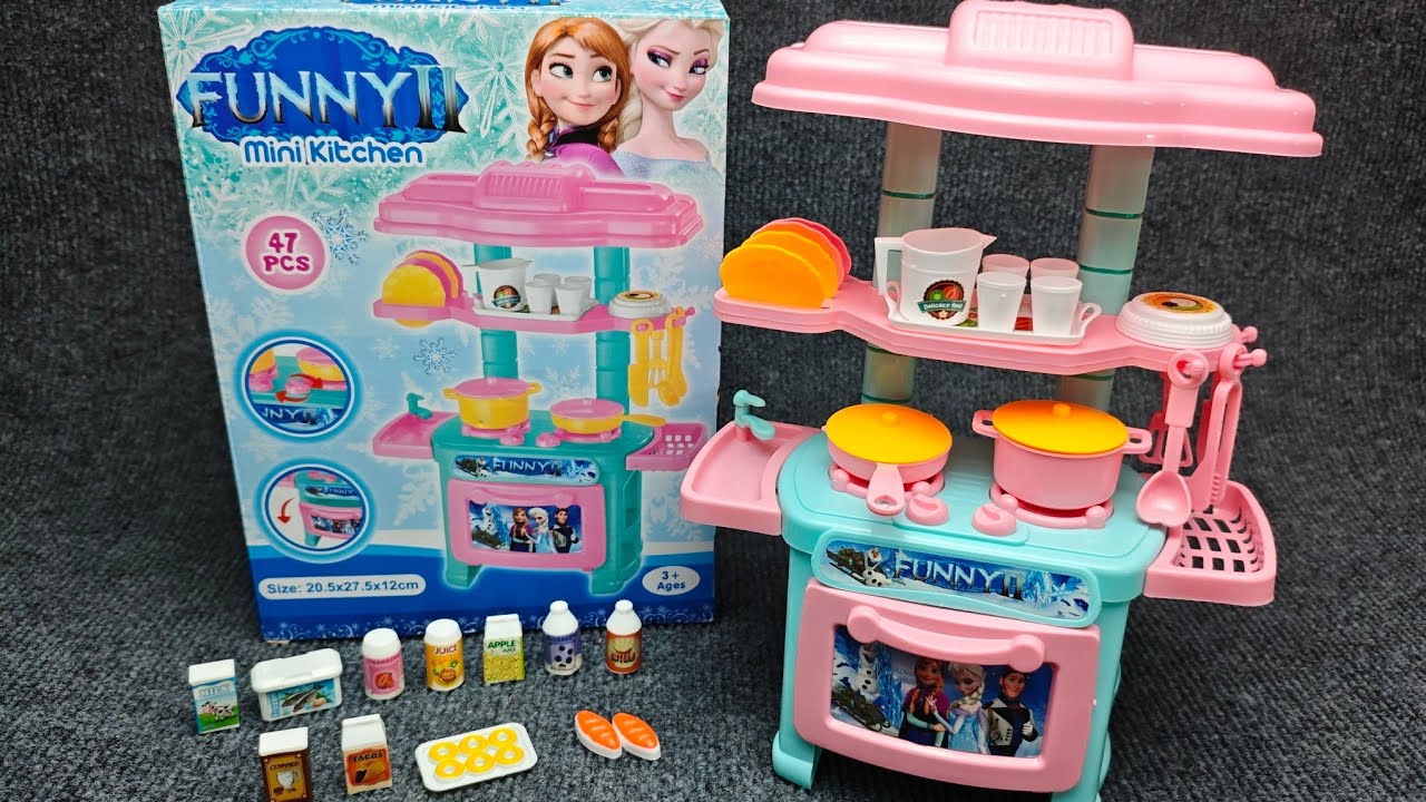 10 Minutes Satisfying With Unboxing Disney Frozen Funny Mini Kitchen ASMR ( No Music )