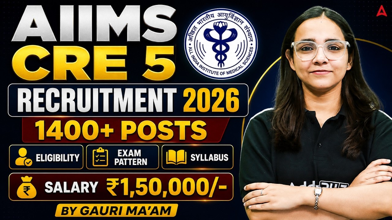 AIIMS CRE 5 Recruitment 2026 🔥 1400+ Vacancies | Salary | Eligibility, Exam Pattern & Syllabus