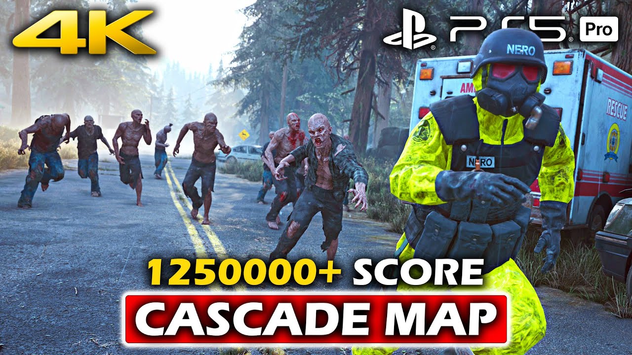 DAYS GONE REMASTERED - Horde Assault 1250000+ Score Cascade Map Gameplay | PS5 PRO (4K 60FPS)