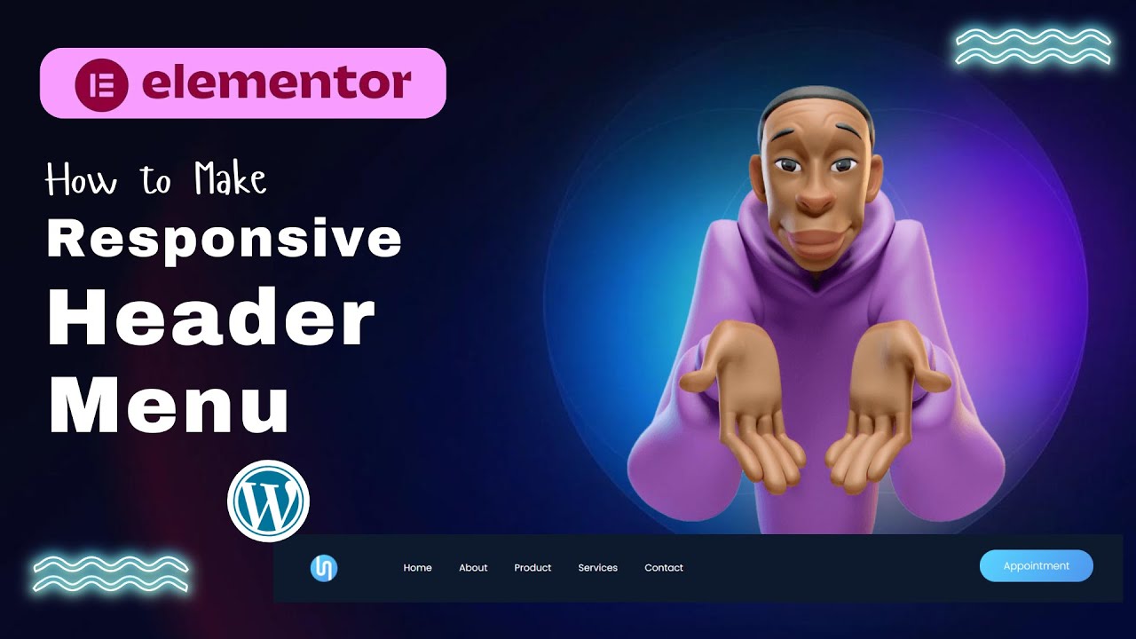 (Free) How to Make a Responsive Header in Elementor | wordpress tutorial for beginners