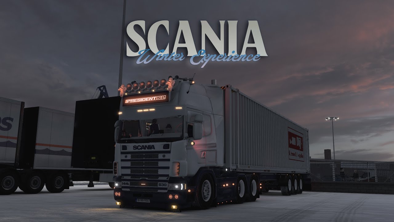 ETS2 1.49 Scania RJL 4 Series 144L 530 V8 - Winter Experience