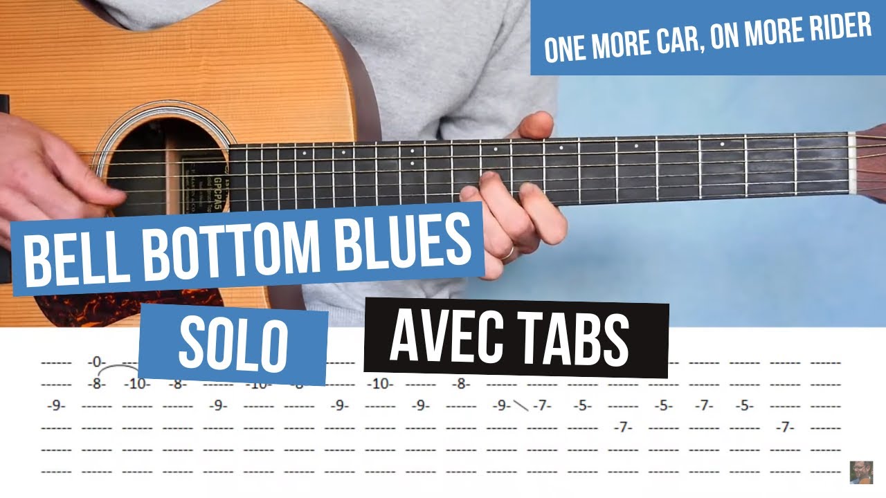 Eric Clapton / Bell Bottom Blues - Solo / Tuto + Tab