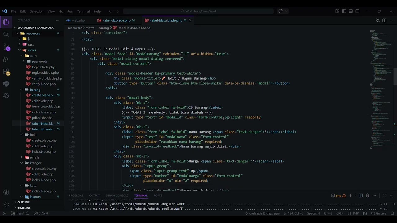 Penjelasan Modul 4 Framework - Drefita Putri C