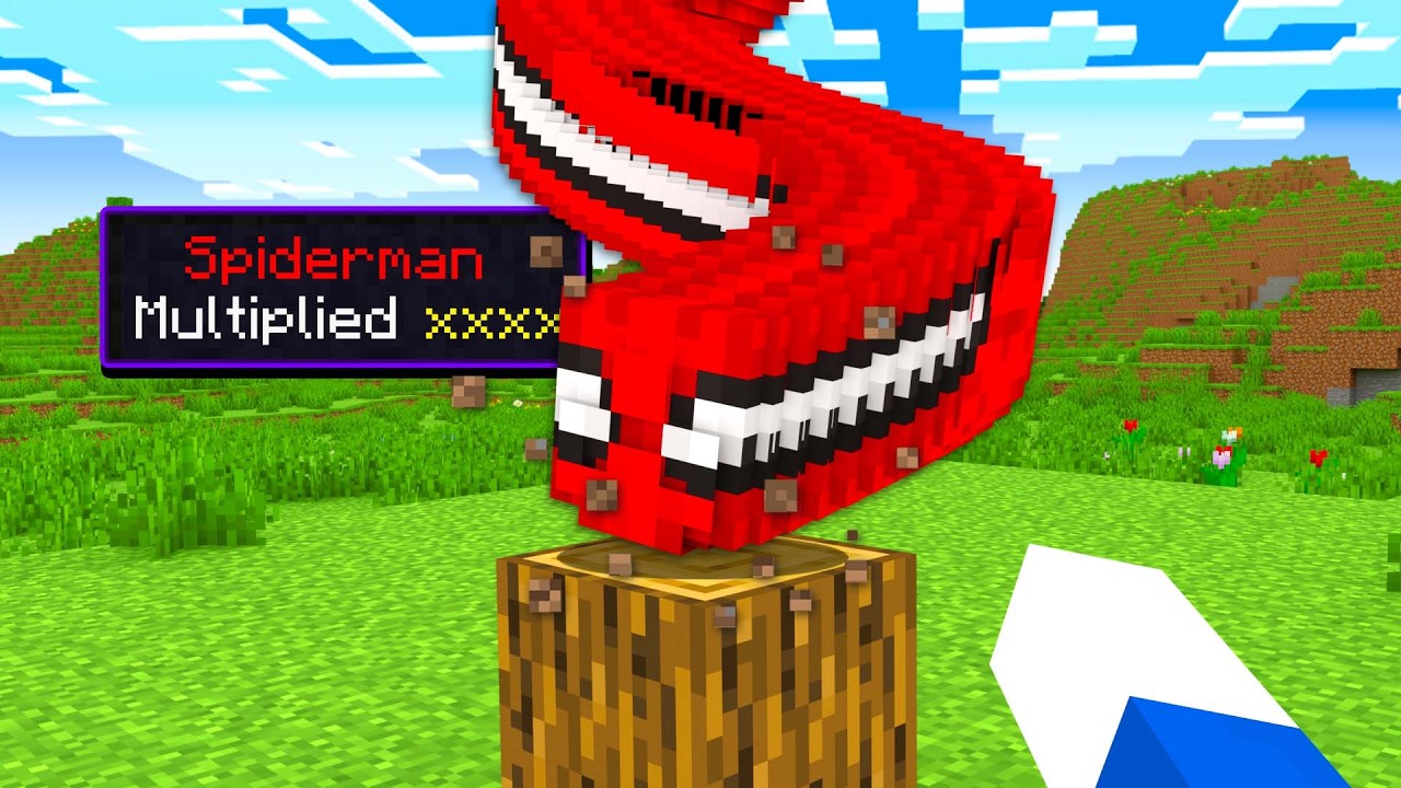 Minecraft, But Every Drop is SUPERHEROES