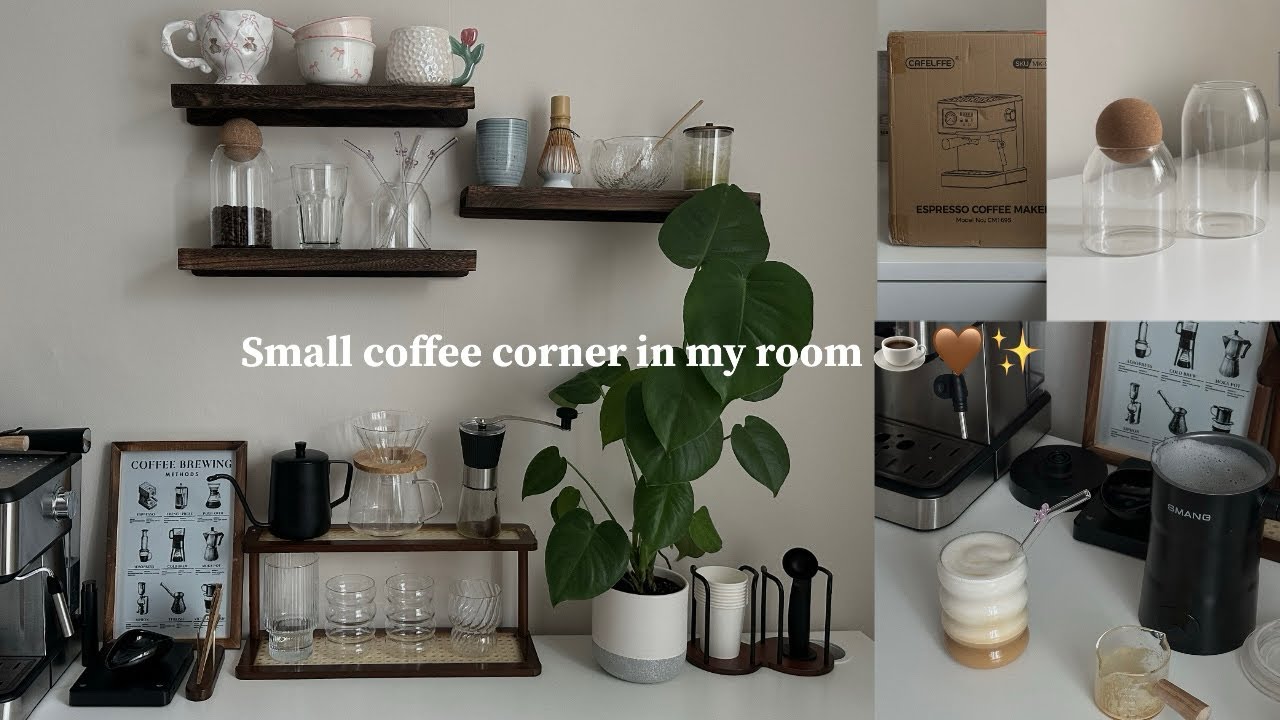 كيف حولت زاويتي الصغيرة إلى ركن قهوة دافئ🤎☕✨