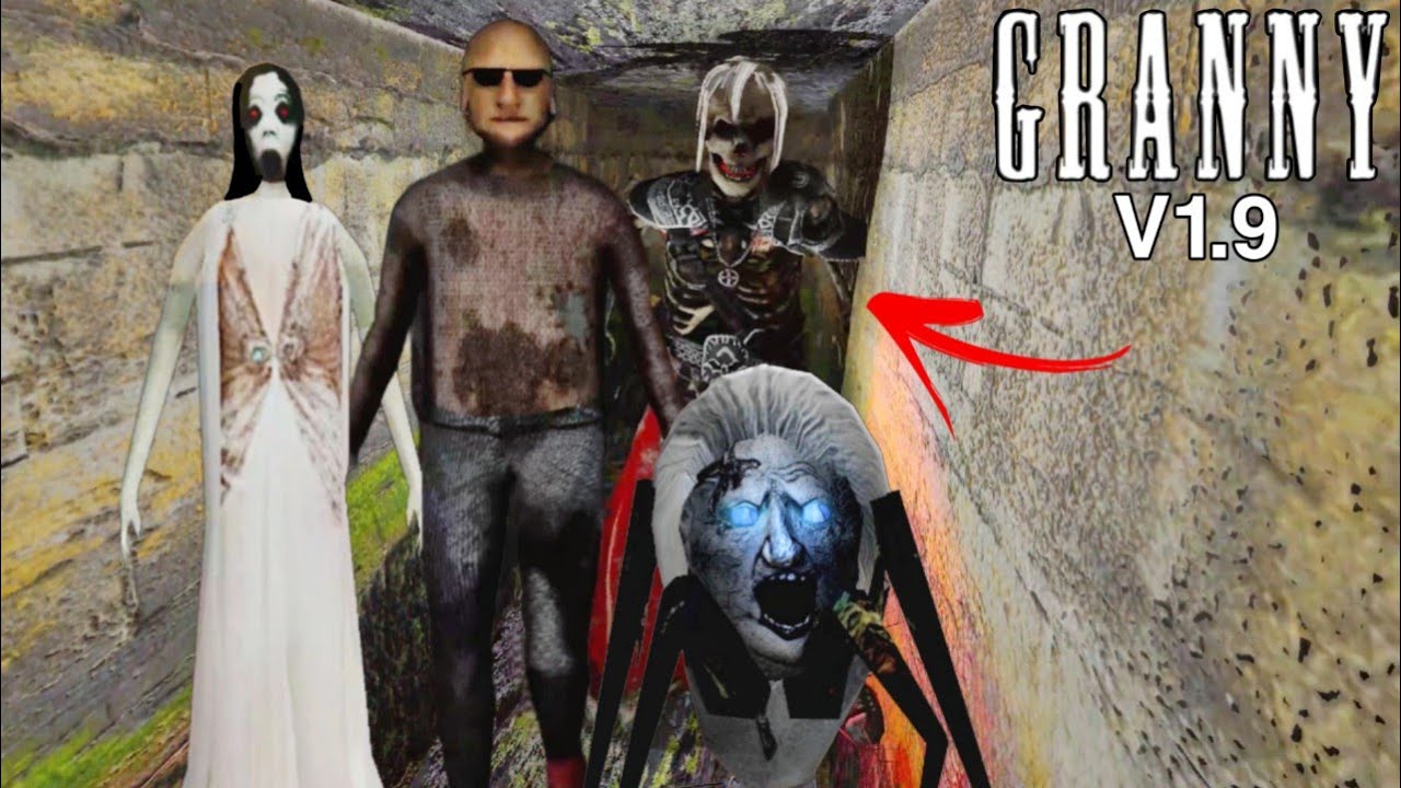 Granny 1.9 Skeleton Arrives in Spider Cellar along with Granny and Grandpa in New Update