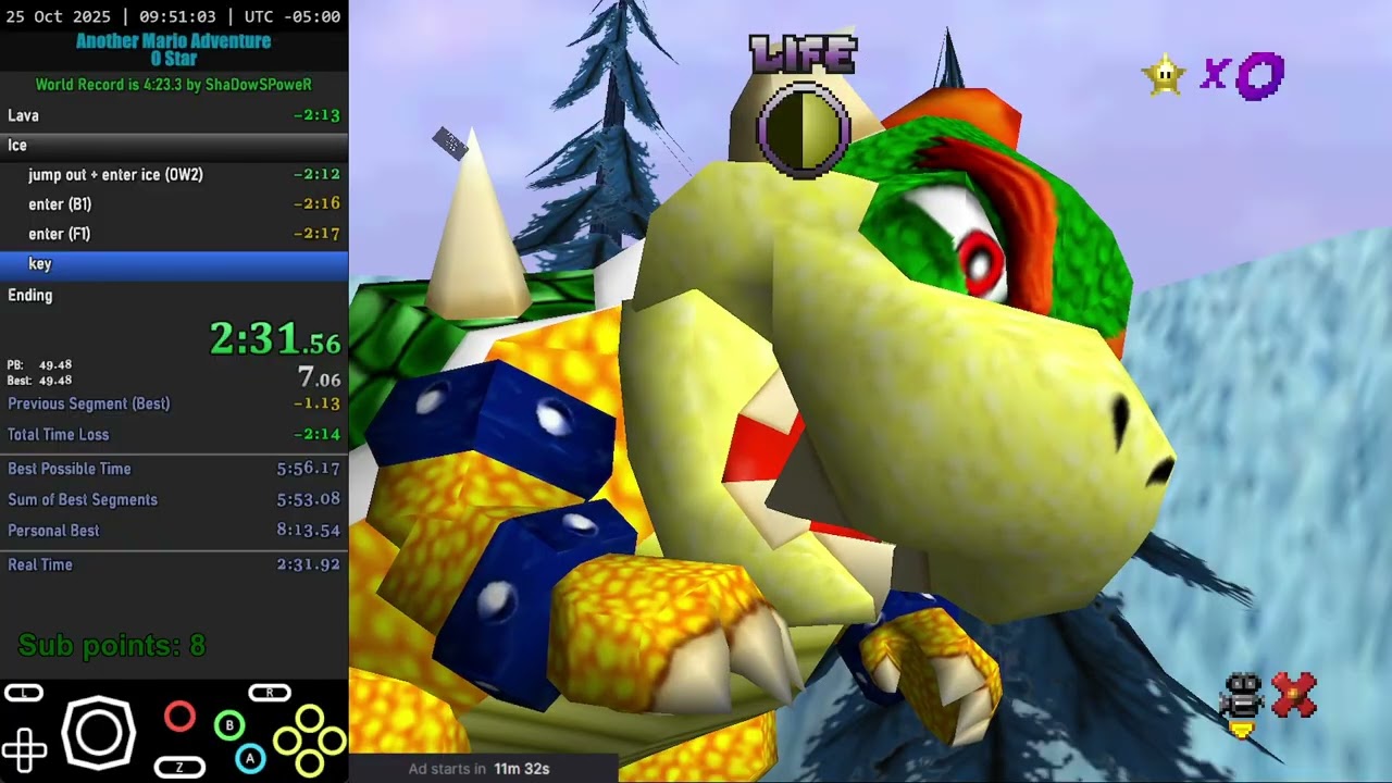 Another Mario Adventure - 0 Star Speedrun in 5:35.380
