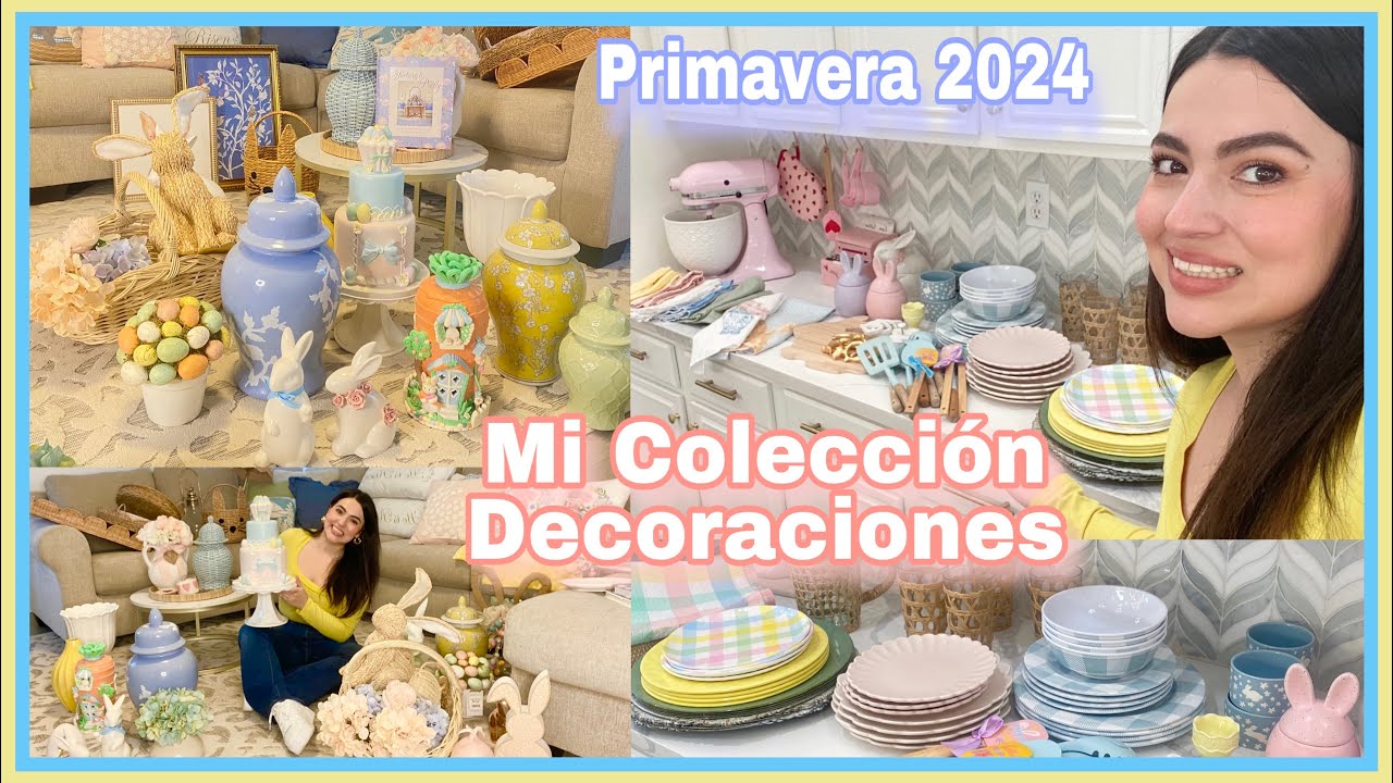 Mi Colección de decoraciones🌸 Ginger Jars, cojines, platos, cuadros y mucho más para primavera.