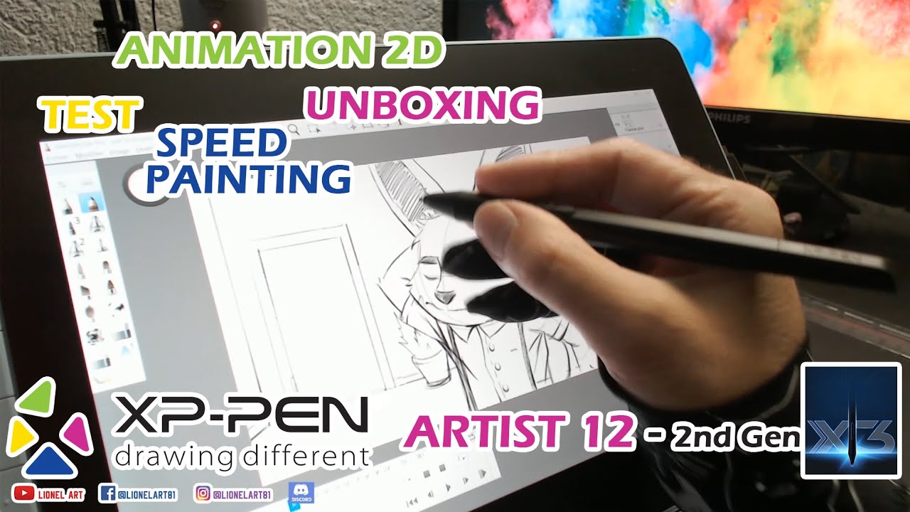 Unboxing Artist 12 (2nd Gen) - Présentation - Test - animation 2D