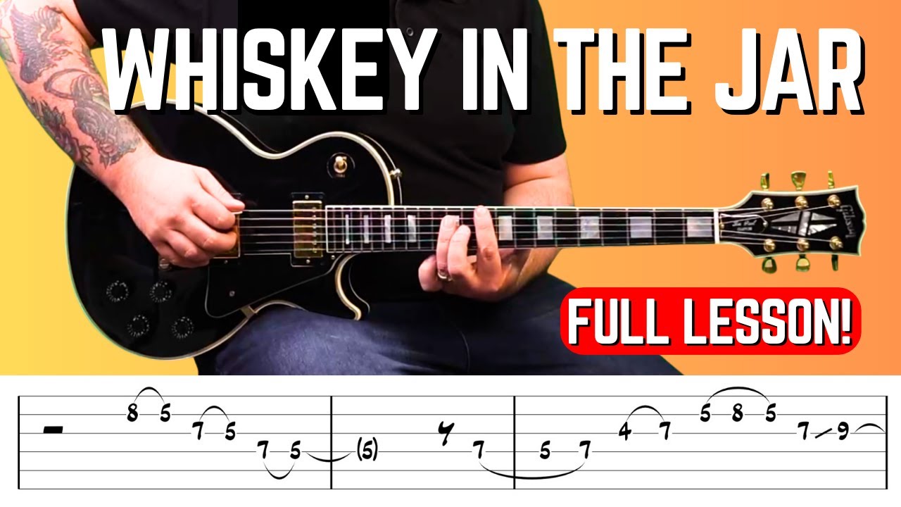 How to Play Whiskey In The Jar by Thin Lizzy Guitar Lesson | Solo & Lead Guitar Tutorial