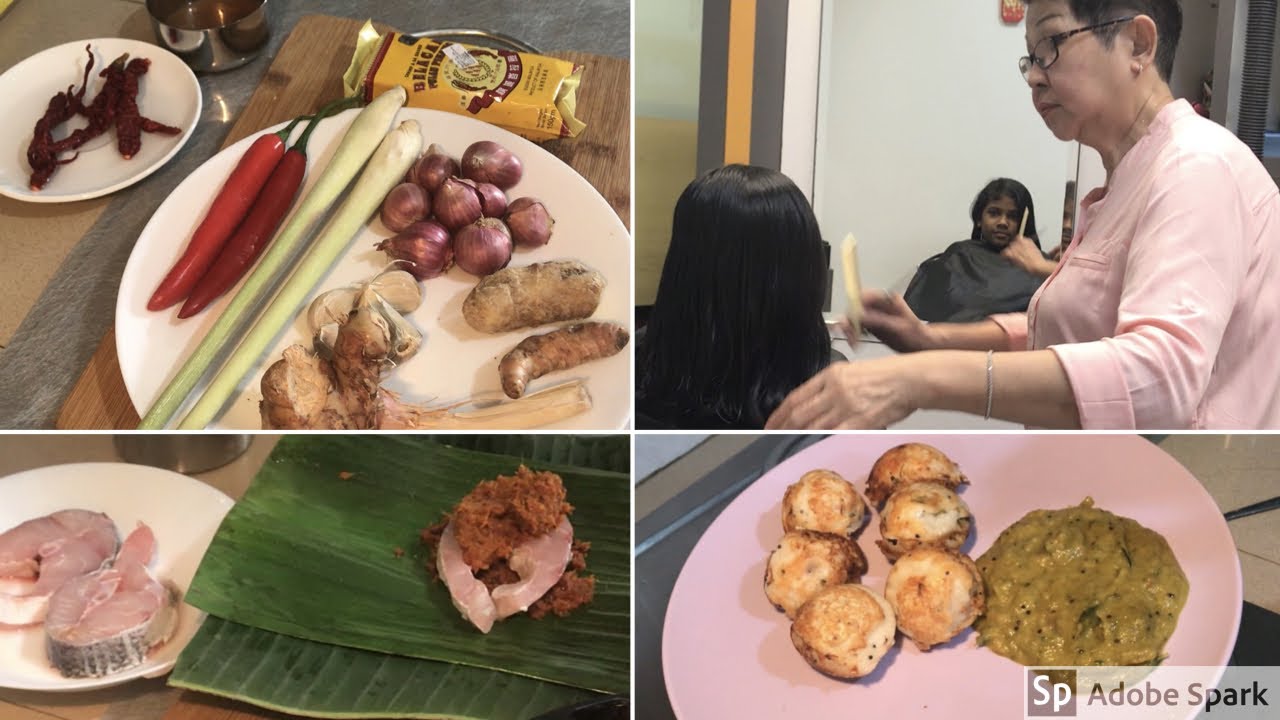 தமிழில் Sunday Vlog |சிங்கப்பூர் சம்பல் மீன் Singapore Sambal Fish|Daughter's new haircut|Tamil Vlog