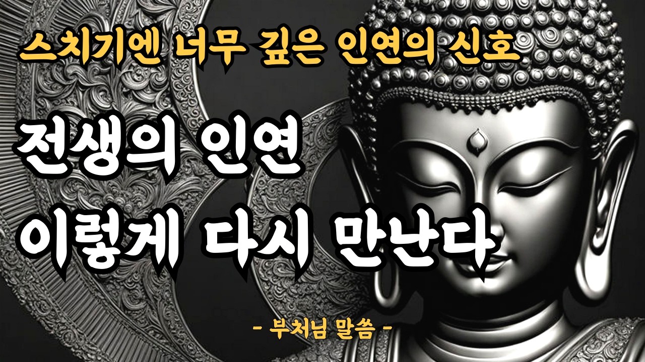 전생의 인연, 반드시 다시 만난다ㅣ스치기엔 너무 깊은 인연의 신호ㅣ부처님말씀ㅣ불교명언ㅣ부처님지혜ㅣ인생조언ㅣ철학