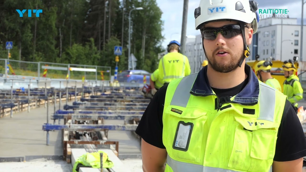 YIT valutyöt Tampereen Raitiotiellä - Raitiotieallianssi